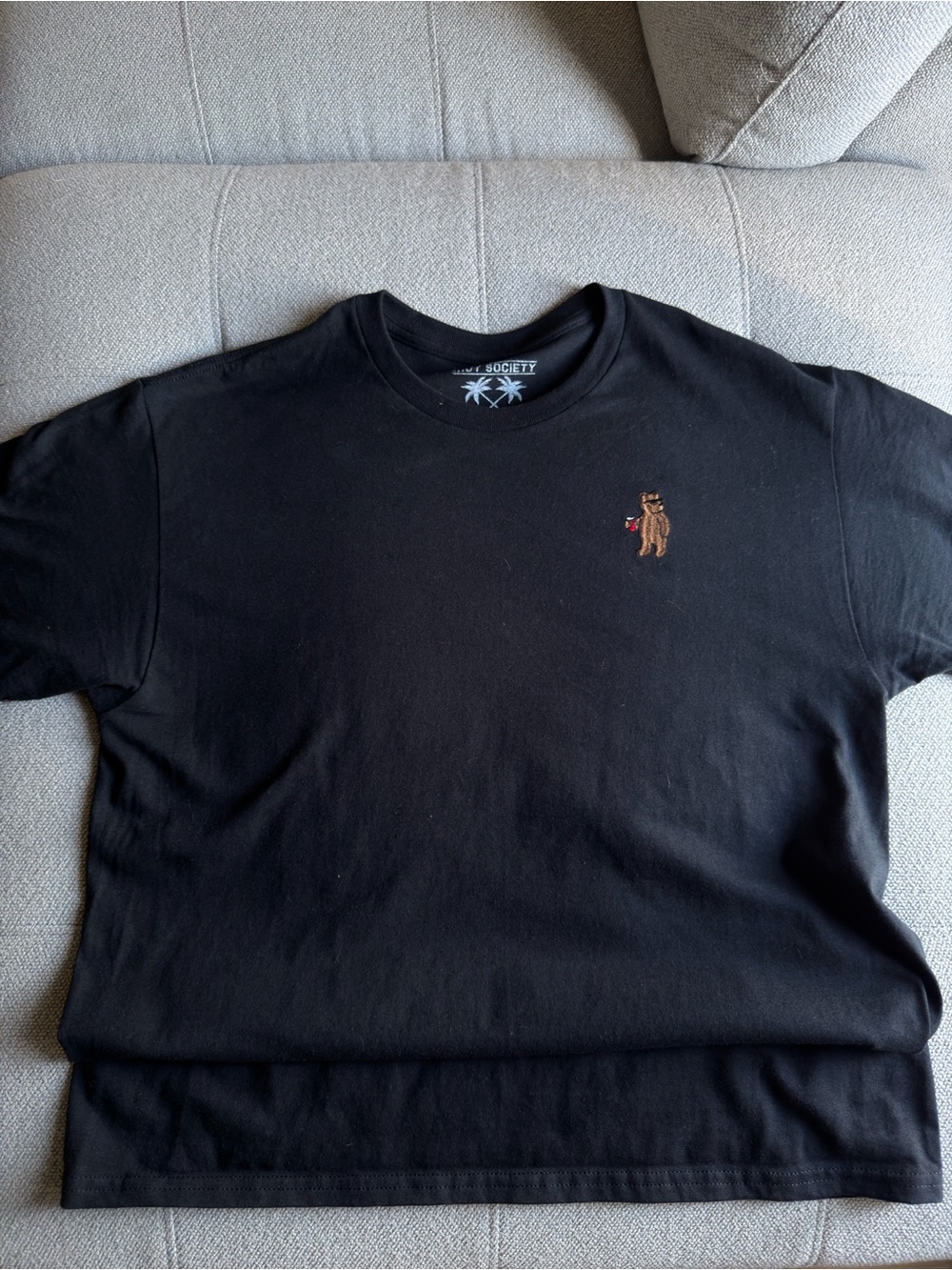 Riot Society Drinking Bear Logo Shirt